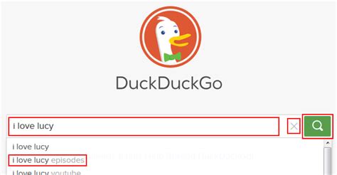 How to set DuckDuckGo search. . Duckduckgo search box